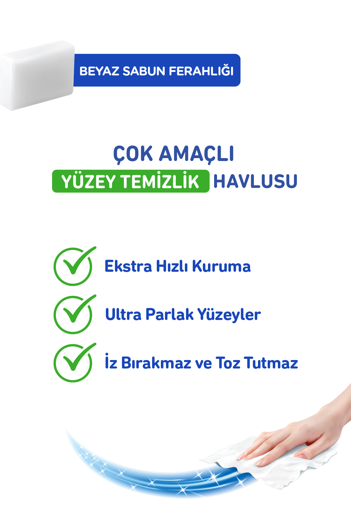 Giggles XXL İz Bırakmayan Yüzey Temizlik Havlusu - (Çiçek Bahçesi) 100 Yaprak